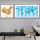 
YIJLJ Living Room Decorative Painting World Map Office Hanging Painting Conference Room Studio Mural School Geography Wall Painting Study Room 12173-12175 (Chinese and English) 160*80 HD fabric picture + PS black frame
