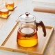 Mesni thickened glass teapot teapot heat-resistant glass teapot wooden handle teapot Kung Fu tea set