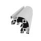 Huilide Custom European Standard Adustract Aluminum Profile 6630R Европейский стандартный алюминиевый сплав профиль полукруга 6060 Кричный европейский стандартный алюминиевый профиль 66630R Европейский стандарт 20 толщиной (серебряный белый)