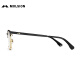 MOLSION myopia glasses men's D-shaped women's model can be matched with a certain number glasses frame anti-blue light MJ7371 B12 gold upper eyebrow semi-gloss matte black frame + Yishilu A4 diamond crystal anti-blue light 1.67 pieces (within 800 degrees)
