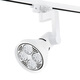 V-POWER track light LED clothing store spotlight shop exhibition hall energy-saving lamp background wall light track light installation masterless lamp black shell 35W positive white light (DG702)