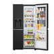 LG635L Doppeltertür Kühlschrank Automatische Eismaschine Perspektive Fenster mit luftgekühltem frostfreien Energiesparfrequenzumbau Haushalt Großkapazität 87D [Perspektive Fenstereismaschine] Schwarz S653Mep87d