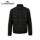 J. Lindeberg Shopping Mall gleich Frühling Trend Casual Blended Woll Lapel Jacke für Männer 520321501 RPR Black XL