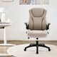 Botai office chair study desk chair home boss leather lift chair study chair computer chair 92259H gray