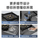 YANTT Germany [Door installation] Gas stove Natural gas stove Gas stove Double stove Household large firepower hot stove 2.5 thickened stove table dual-purpose stove 2.5 thickened stainless steel right side fire timing model (681) Natural gas
