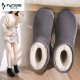 Woodpecker Snow Boots Women's 2025 New Summer and Spring Snow Cotton Shoes Lightweight Thicken Bread Shoes Non-slip and Desirable Women's Boots Women Black [Spot Quick Shipping].- 37 One Size Small