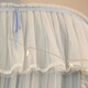 Pierre Cardin ceiling mosquito net double layer half dome home installation-free floor-to-ceiling pattern single double bed gray