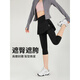 KEJIMITAO fake two-piece fitness pants for women, tight-fitting large size running sports culottes, badminton trousers, quick-drying yoga pants, three-quarter culottes L