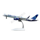 LIERUI ALOY-Flugzeugmodell 1: 200 United Airlines B757-200 Simulierte Passagierflugzeug-Ornamente Sammlung New York-New Jersey Landscape Painting + ein Meter Flugzeug Flugzeuge