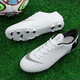 LREA Nike Ronaldo Messi Assassin Zapatos de fútbol para hombres y mujeres ag Uñas largas Uñas rotas TF Children's Village Super Superliga soviética Copa del mundo Zapatos de fútbol Yuanyang Uñas rotas Blanco Rojo + Luna blanca 7166 39 Tamaño estándar 24,5 cm