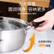 Shunda (SND) hot pot 304 stainless steel soup pot flat-bottom cooking pot noodle cooking gas induction cooker universal hot pot pot inner diameter 28CM (suitable for 4-6 people)