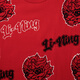 Li ning Kinderkleidung Neues Jahr Red Pullover Runder Nackenpullover für Jungen und Mädchen Neues loses Jacquard Muster Baumwoll-Sport-Strickpullover Zimt-1 110 110