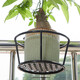 SuoErnuo hanging flower rack, balcony iron simple hanging flower rack, succulent pothos rack decorative rack, one pack - black [base diameter 18*top ring diameter 22]