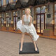 Kangxinya fiberglass painted Marilyn Monroe model character sculpture outdoor square shopping mall park landscape floor-standing ornaments 1.8 meters style Dingjin