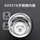 Lingxi Yuwu’s birthday Father’s Day gift thermos for father, boy, lady, friend, husband, water cup, employee custom lettering logo 316 stainless steel water cup lettering + gift box 600ml