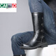 CARTELO high tube long boots men's trendy riding boots retro knight boots men's high top boots Martin boots British style cowboy boots spring and autumn black 983 40