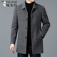Pecker léger Luxury Luxury haut de gamme Cachemire Double face manteau en laine pour hommes de la veste moyenne d'âge moyen hiver épaissis de la revanche de chameau 175 / L