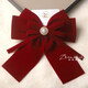 KZD Laohuang Cinjin Store Vêtements Red Velvet Bow Criffure Bridal Bride Boucle d'oreille Femme ACCESSOIRES DE CHEILS DE CHEVEUR DE MEUAUGES FEMMES 3-BOW EPIN