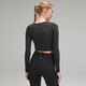 Lululemon丨Ebb to Street women's sports long-sleeved T-shirt LW3DZNS black XXS /2