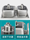 Soft stainless steel wash basin double basin 304 sink double basin small size wash basin double basin dishwasin household 698 right large standard set meal