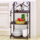 Rack de rangement solno en fer forgé en fer pliant de rangement de salle de bain rack de rangement de salle de bain étalon de salle de bain dortoir salon multicouche étagère de toilette de rangement de rangement de rangement de rangement de rangement de rangement z673 gold z673