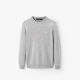 HLA Heilan long-sleeved sweater men's classic fashion round neck sporty pullover HNZAD3R080A light gray inlay (81) 180/96A (52)