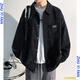 Idee (Zhuyifan) Fett großer Größe 240 Jin [Jin entspricht 0,5 kg] Langarm Shirt Herren Frühlings- und Sommer- und Herbstjacke Herren-Lose und Fett und großer Hemd Herren Mode C867 White M 90-110 Jin [Jin gleich 0,5 kg]