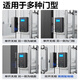 ZKTECO 熵基F718玻璃门指纹锁 智能电子密码锁 办公室玻璃门锁 免开孔布线蓝牙小程序管理门禁锁 金属灰+地插（适合双开无边框玻璃门）