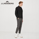 J. Lindeberg Shopping Mall gleich Frühling Trend Casual Blended Woll Lapel Jacke für Männer 520321501 RPR Black XL