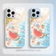 Beautiful Ten Cent (MSMF) new summer seaside line puppy Apple phone case tempered glass hard shell silicone soft edge anti-fall lens full-inclusive cute cartoon internet celebrity suitable for men and women protective cover [Glass Starry Silver] line puppy 1-BL844Y iPhone12pro
