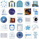 50 photos Taylor Swift Midnights Taylor Album Peripheral Stickers Computer and Mobile Stickers Waterproof Decoration [50 photos not repeated] Taylor midnight-695 4-5cm