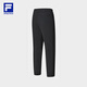 Pantalones de punto para hombres oficiales de FILA en verano Nuevo estilo delgado de protección solar y sensación genial de fitness versátil Pantalones deportivos para hombres Dark Black-Bk XL (180) 88a