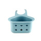 Home KATEI STORY Japanese kitchen sink drain basket storage rack faucet wash basin rag sponge storage rack plastic small hanging rack blue