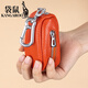 
Kangaroo (KANGAROO) new top layer cowhide key bag large capacity genuine leather multi-function car key bag door key bag male and female buckle black