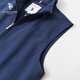 U.S. POLO ASSN. Vest men's business loose warm autumn and winter stand collar sleeveless solid color vest men's jacket Father's Day gift