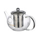 KAMJOVE glass teapot high temperature resistant 304 stainless steel filter flower teapot elegant cup teapot simple tea art pot A-08 800ml