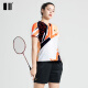 
2022 new odd and even badminton uniform short-sleeved suit couple quick-drying breathable table tennis tennis uniform men's red suit C112115+12041 M