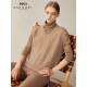 Zhenbei 2022 autumn and winter new pure cashmere vest women's V-neck warm knitted vest simple solid color D21087 beige 1XL/110