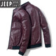 JEEP SPIRIT皮衣外套男春秋新款工装百搭衣服休闲潮牌男装秋冬加绒冲锋皮夹克 9923黑色 L