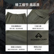 Pioneer Camp Winter Overalls Men's Outdoor Hiking Pants Cold Warmth Plus Velvet Windproof Soft Shell Pants Group Purchase Straight Leg Trousers Windproof Army Green L