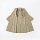 Muji (Muji) Style des femmes, pas facile d'obtenir de l'eau, un manteau à double boutonnage, une veste de ventre, l'automne de mi-longueur, Beige M 160 / 84a