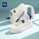
HaiLan Home HLA men's shoes summer 2025 new classic board shoes men's breathable height-enhancing shoes versatile men's casual shoes non-slip shoes men's white and blue 42 (sports size)