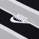Nike (NIKE) T-shirt men's tops New summer casual lapel breathable cotton polo shirt sportswear short-sleeved FN3897-010/all cotton/black and white stripes L (175/92A)
