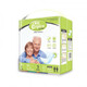 Kanglang adult diapers, elderly diapers, adult unisex sports care diapers for the elderly, 2 packs, medium size M (10 pieces)