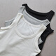 Gilet sportif modal à suspension pour les femmes avec haut de base intérieur avec usure extérieure Trendy Treed Filed printemps and été mince style polyvalent noir mat