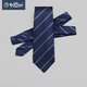 
Jinlilai men's simple and versatile contrasting color wide stripes business casual color knit formal wear tie wedding groom gift box