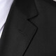 ROMON Men's Business Casual Suit 2025 Autumn New Professional Slim Wool Suit Two-piece Men's Black Two-piece Suit S
