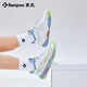 Xunfeng (Kumpoo) Badminton-Schuhe für Männer und Frauen professionelle Sportschuhe Xunfeng Houyi atmungsaktiven schockabsorbierenden und Anti-Schlupf-Verschleiß-resistenten KH-G826 Houyi KH-G826-White/Grey Blue/Green 42 (270 mm)