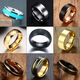 Tongrubi Zheng Tungsten Steel Ring Trendy Men's Personality Temperament Index Finger Ring High-quality Ring Gift Engraving 520 Gifts 6MM Black Gold Ring (11153)_Meiwei No. 6