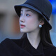 Miao Yijia Top Hat Girl Girl Women Mujeres de otoño e invierno Gat.